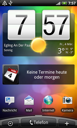 Oberfl&auml;che eines Android Smartphones